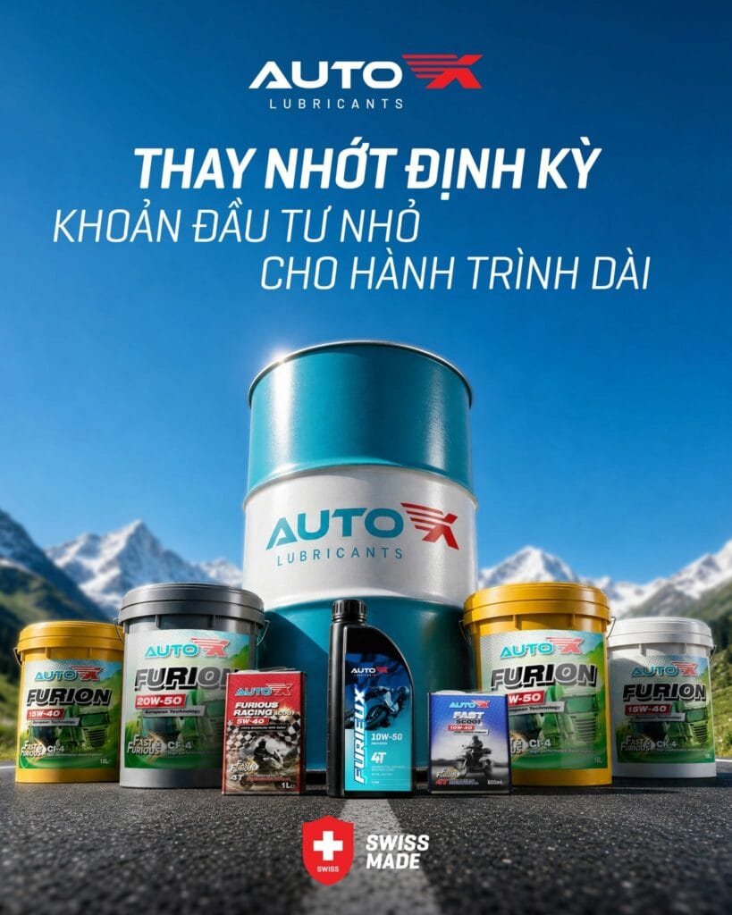 Chọn dầu nhớt AutoX phù hợp theo dòng xe